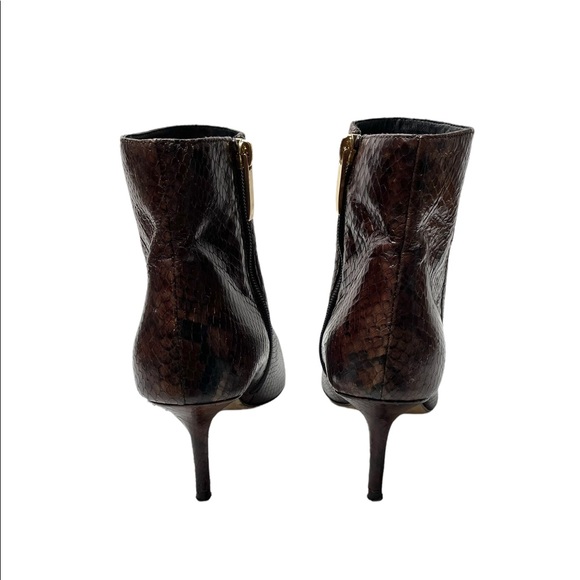 L’Agence | Aimée Bootie in Brown Snake 38 - Picture 5 of 11